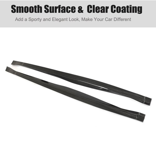 For Maserati Levante 2017-21 Real Carbon Fiber Side Skirt Extension Lip Spoiler - Picture 5 of 12