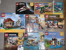 Lego Creator Instruction Manuals only - 13 manuals