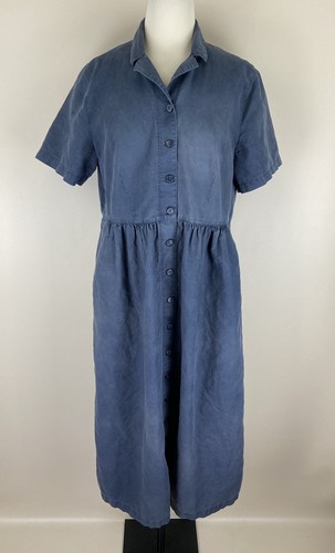 Front Shirt Dress Linen Blend 