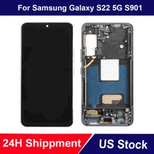 TFT For Samsung Galaxy S22 5G S901U/U1 LCD Display Touch Screen Digitizer Frame