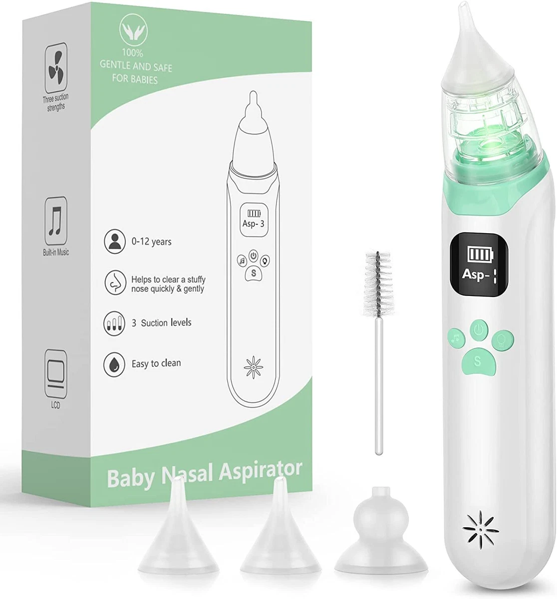 Electric Baby Nasal Aspirator, Upgrade Nose Sucker for Baby