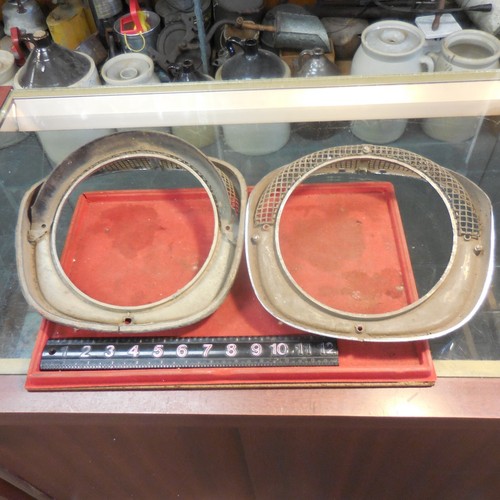 1957 Chevrolet BEL AIR Headlight Bezels OEM, Guide 5948143, Original, 57 Chevy - Foto 7 di 9