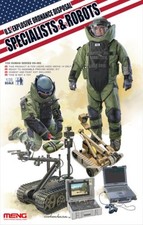 Meng HS003 1/35 US Explosive Ordnance Disposal Specialists&Robots Assembly Model