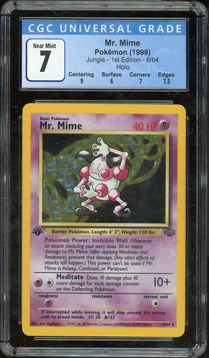 1999 Pokemon Jungle #6 Mr. Mime Holo 1st Edition CGC 7 | eBay