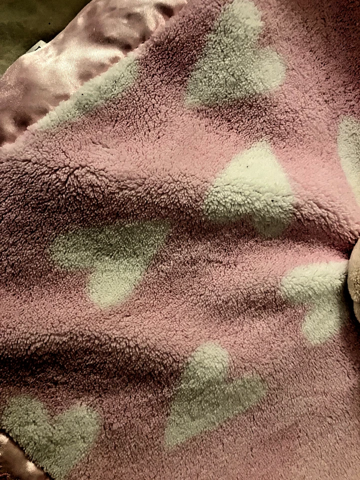 Sandra Magsamen Mensajes del Corazón Oso de Peluche Manta de Seguridad Corazón Blanco Foto 4 de 4