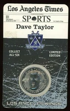 1999 Dave Taylor Los Angeles Kings Times Limited Edition Hockey Coin Token Medal