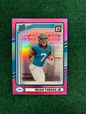 2024 Panini Donruss - Rated Rookie Brian Thomas Jr. #313 Optic Preview Pink (RC)