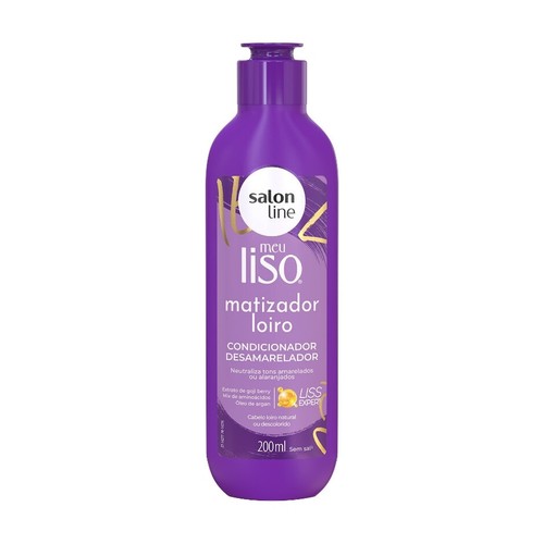 Salon Line - Meu Liso Matizador - Kit Shampoo 300Ml e Condicionador 200Ml - 第 4/4 張圖片