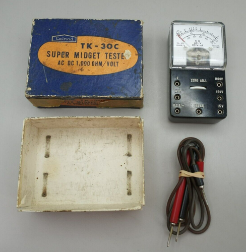 Vintage Calrad TK-30C Super Midget Tester AC/DC 1,000 Ohm/Volt in ...