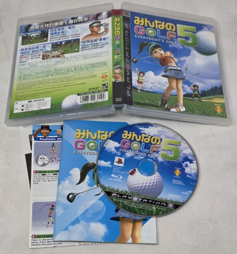 PS3 Everybody's Golf 5 *w/Inserts*JP Import*US Seller*Tested*