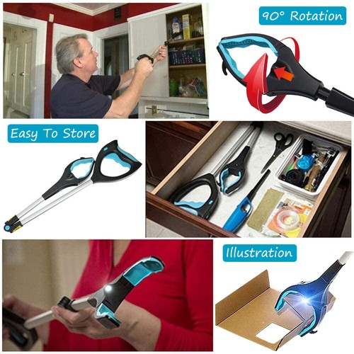 32" Foldable Grabber Reacher Tool For Elderly Pick Up Stick Garbage Trash Picker - Picture 8 of 8