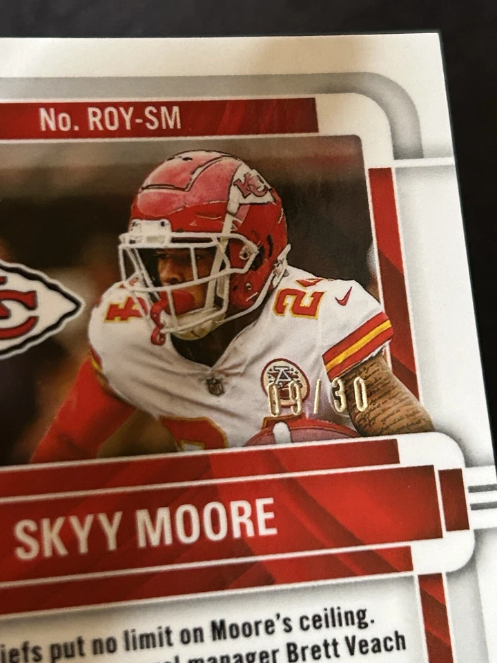 2022 Panini Contenders Optic Rookie of the Year Contender #ROY-SM Skyy Moore /30 - Image 3 of 3