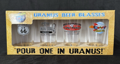 NEU Set mit 4 Uranus Fudge Factory Pint Biergläsern - Uranus Missouri - Bild 1 von 8
