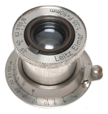 Leitz Elmar 1:3.5 F=50mm SM Leica camera lens rare in bakelite