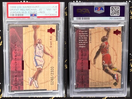 Grant Hill [Red] #J8 1998 Upper Deck Hardcourt Jordan Holding Court card