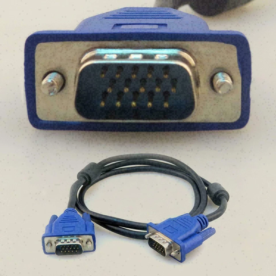 1.5M VGA Cable High Resolution SVGA 15 Pin PC to TFT Monitor LCD TV Lead Meters - Image 4 of 4