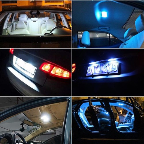 T10 W5W LED Light Bulbs Canbus Error Free for Car Interior Plate Dome Map 10pcs - Picture 51 of 58