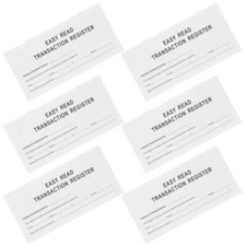 6 Books Financial Register Check Register Print Checkbook Financial Checkbook