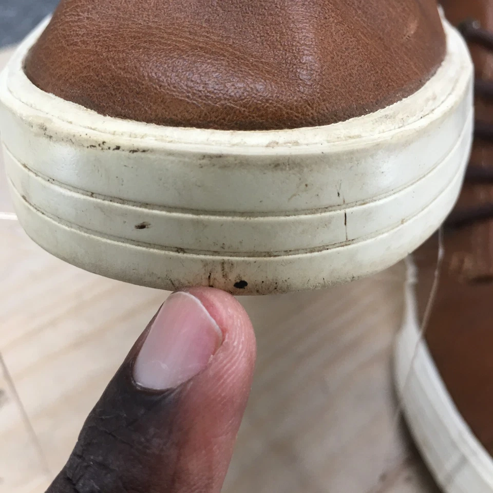 Nautica Boots Youth 5 Breakwater Ankle Chukka Lace Up 328872 Brown Faux Leather - Image 4 of 4