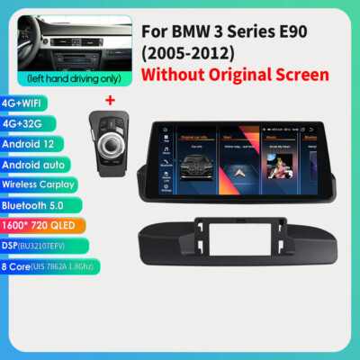 10.33'' Android12 Autoradio GPS Navigation Multimedia CarPlay RDS 4GB für BMW E90