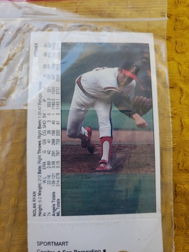 1992 Rawlings Sportmart Nolan Ryan 3rd No-hitter Special Lapel Pin Angels w/Card - Picture 5 of 5