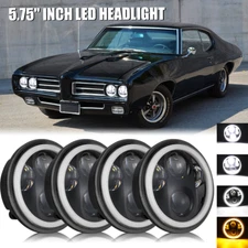 4PCS 5-3/4'' 5.75"inch LED Headlights Hi&Lo Beam DRL For GTO Grand Prix Firebird