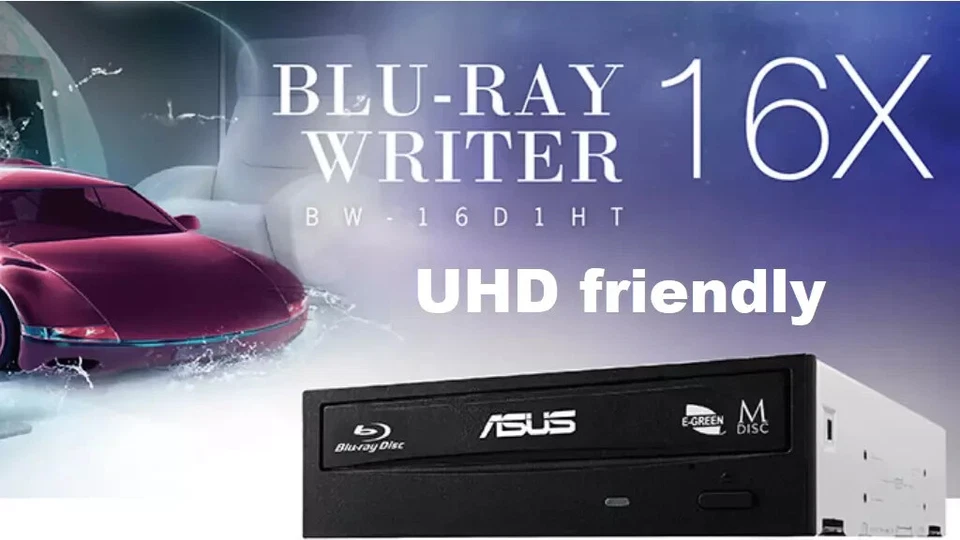 ASUS BW-16D1HT 4K Bluray-Brenner UHD friendly mit MKV LibreDrive 3.10 Firmware - Bild 2 von 2