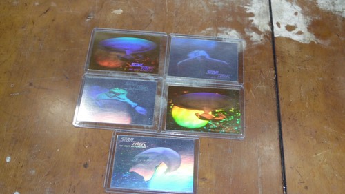 1992 Impel Star Trek The Next Generation Hologram Card Lot 2 Gold 3 Silver MINT - Picture 19 of 24