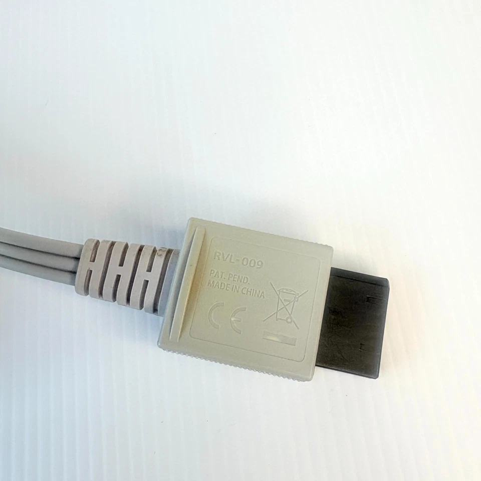 Nintendo Wii RVL-009 Genuine Stereo Audio Video A/V Cable 2.3 Metres - Image 4 of 4
