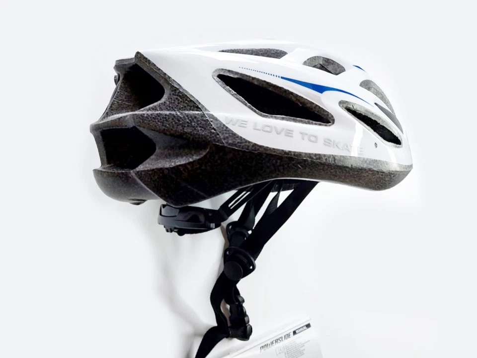 Powerslide Helm Fitness Basic Radhelm Skaterhelm Fahrradhelm Gr: 58-61 cm weiß - Bild 3 von 4