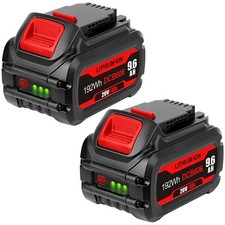 2Pack 9.6Ah Lithium Battery For DEWALT DCB609 20V/60V MAX FLEXVOLT DCB612 DCB606