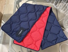 J. Lindeberg Men's Small Flow Quilt Scarf AMAC07078 6855 Navy One Size NEW NWT