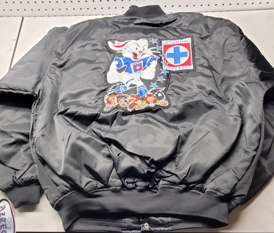 Винтажный 90-х Cruz Azul Мексика футбол / атласная куртка / L - Изображение 2 из 4