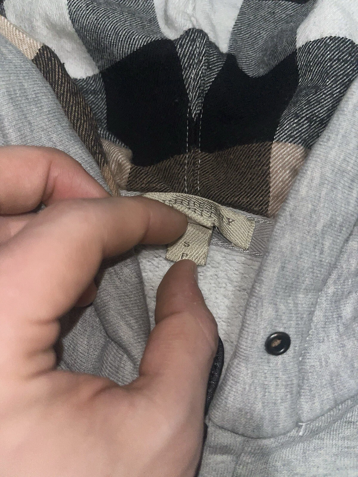 Burberry Nova Felpa con Cappuccio e Zip Check Uomo S