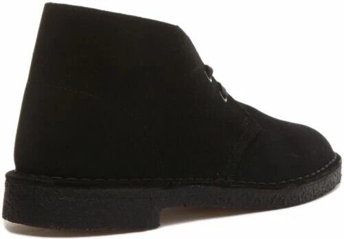 CLARKS ORIGINALS Desierto Botas Hombre 2 Ojo Chukka en Negro Ante Talla UK 6-12