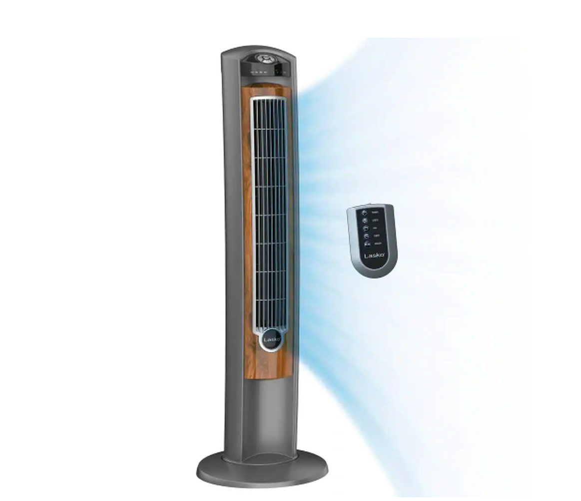 Lasko -Wind Curve 42 in. 3-Speed Oscillating Tower Fan with Fresh Air Ionizer