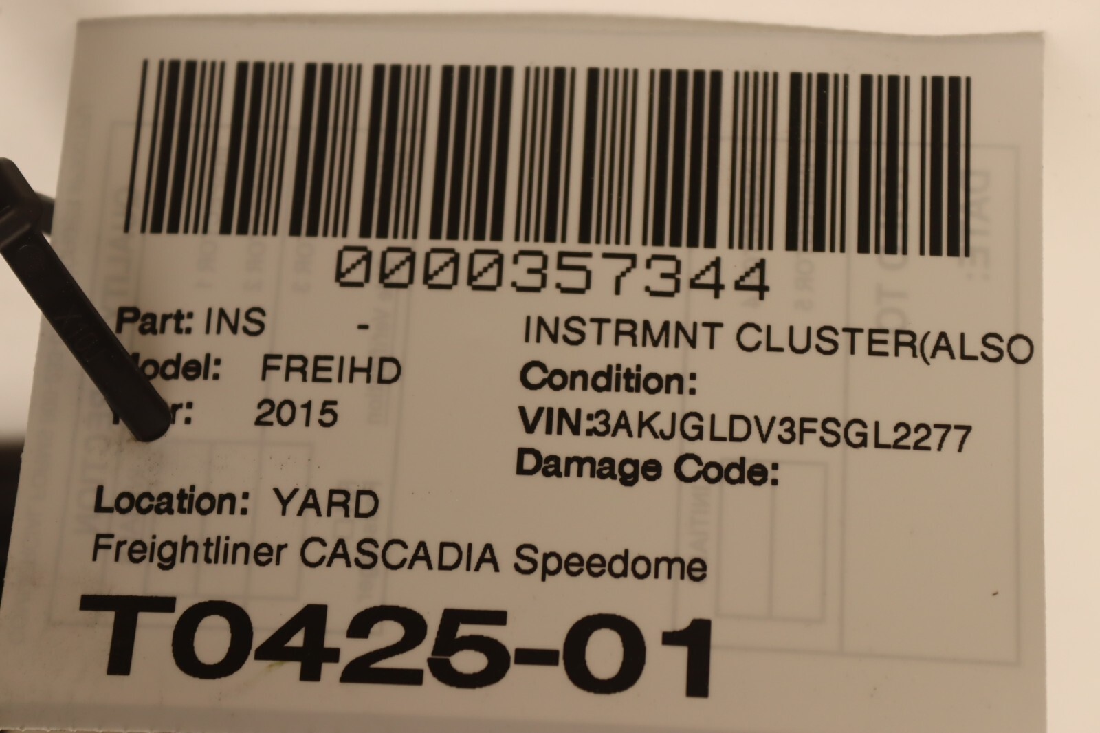 2008-2017 FREIGHTLINER CASCADIA 125 INSTRUMENT CLUSTER SPEEDOMETER GAUGE OEM
