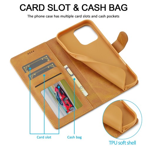 For iphone 16 15 Pro Max 14 13 12 11 XR 7 8 Phone Case Leather Flip Wallet Cover - Picture 54 of 80