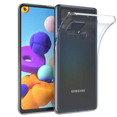 Für Samsung Galaxy A21s durchsichtige Schutzhülle Handyhülle Cover Transparent