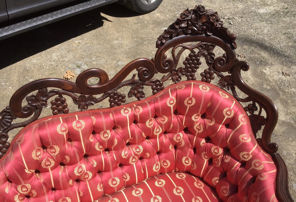 J.H. BELTER LAMINADO PERFORADO TALLADO PALISANDRO RECAMIER Foto 3 de 4