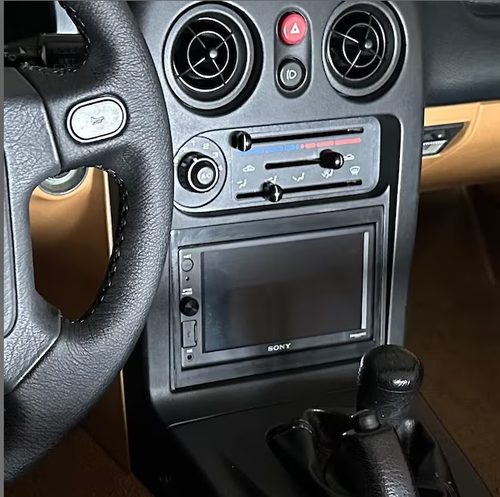 Mazda Miata NA Double Din Head Unit Bezel | 2DIN Radio Frame | MX5 Stereo Fascia - Picture 3 of 7