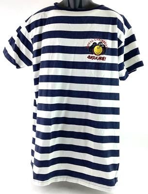 Royal Caribbean Shirt Size 3XL Smile Mon! Sleepwear Striped Jail Costume Jamaica