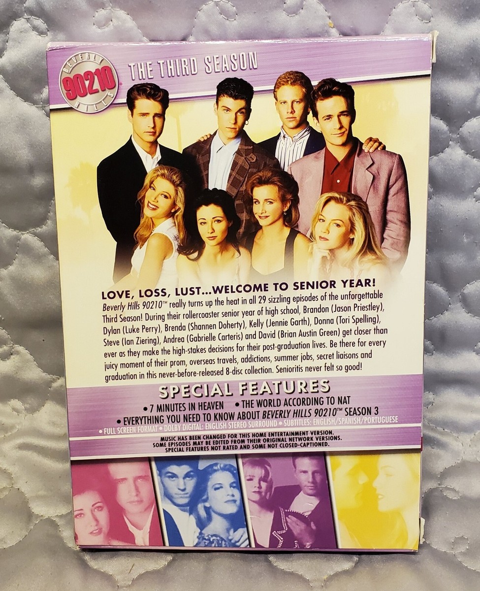 MM1 BEVERLY HILLS 90210: THE THIRD SEASON, 8-DISC DVD SET, SEASON