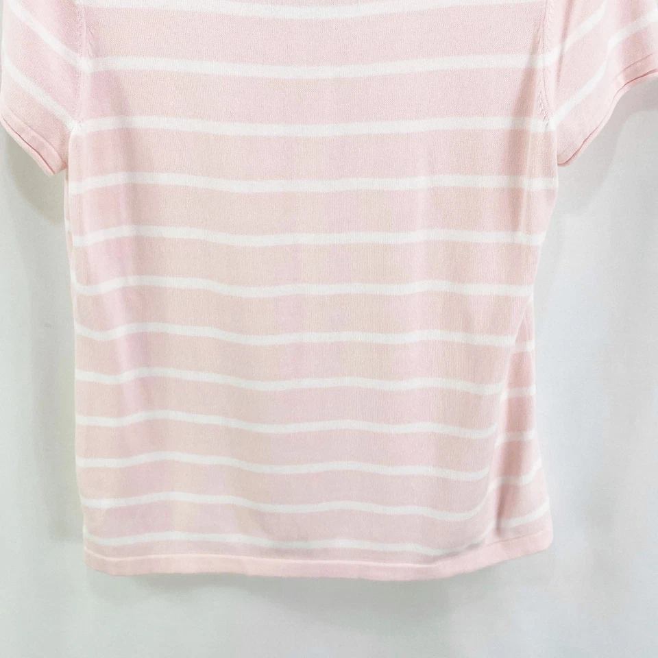 Camiseta Mercer Street Studios Rosa Rayas Cuello Redondo  Foto 4 de 4