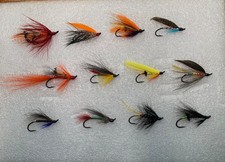 Atlantic Salmon Flies, 12 Classic Patterns, Fly Fishing,  Steelhead Flies, A3