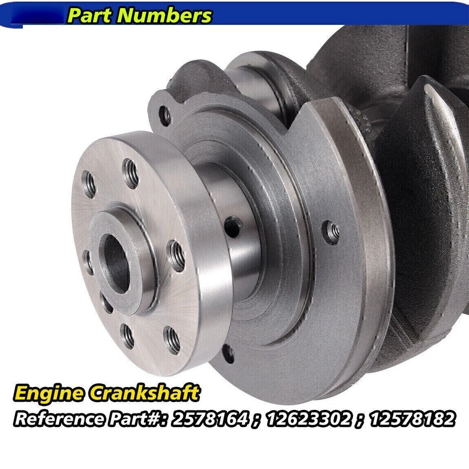 Cigüeñal y rodamientos de varilla principal para Chevy GMC Buick ECOTEC STD tamaño 12578182 Foto 3 de 4