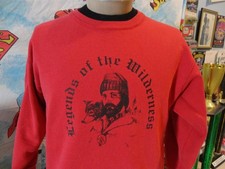 Vtg 90s Legends of the Wilderness with Jacques La Christian Crew Sweatshirt M