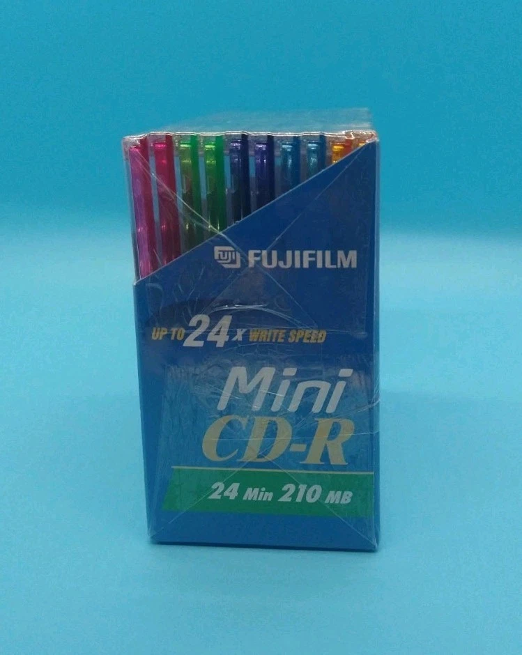 Fujifilm Mini CD-R 10 Pack 5 Colors 24 Minute 210MB Up to 24x Speed Sealed NOS - Image 4 of 4