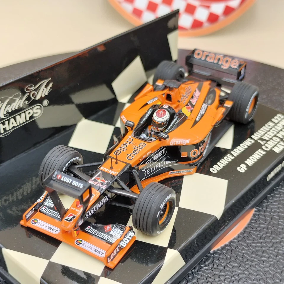 MINICHAMPS 1/43 Orange Arrows Asiatech A22 J. Verstappen Monte Carlo 400010114 - Image 2 of 4