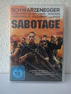 Sabotage - Arnold Schwarzenegger DVD Actionfilm FSK 16 Neu OVP